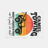 Couverture Polaire Retro Camel Towing Sarcastic Quotes Life Without M (Devant (Horizontal))