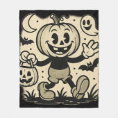 Couverture Polaire Retro cartoon-inspired Halloween blanket (Devant)