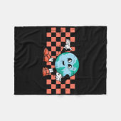 Couverture Polaire Retro Cartoon Planet Jour des terres De l'environn (Devant (Horizontal))