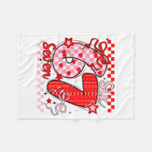 Couverture Polaire Retro Checkered Valentine Six Seven Meme 67 Viral  (Devant (Horizontal))