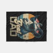 Couverture Polaire Retro Chèvre Papa Meilleure Chèvre Papa Daddy Dadd (Devant (Horizontal))