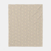 Couverture Polaire Retro Chic Gris Beige Taupe Brown Mandala Motif (Devant)