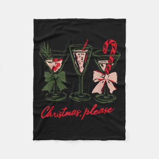 Couverture Polaire Retro Christmas Please Retro Festive Tail Coquette (Devant)
