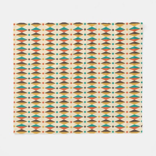 Couverture Polaire Rétro coloré (Devant (Horizontal))