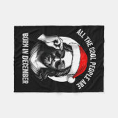 Couverture Polaire Retro Cool People Are Born In December Christian C (Devant (Horizontal))
