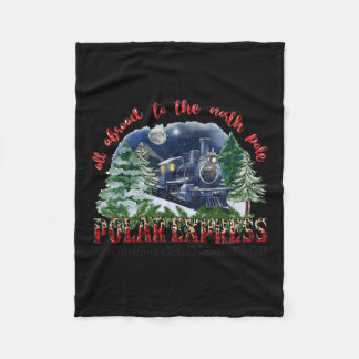 Couverture Polaire Retro Croire Train Pôle Nord Express Polaire Tout 