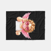 Couverture Polaire Retro Cud 67 Meme Bubblegum Funny Six Seven Valent (Devant (Horizontal))