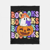 Couverture Polaire Retro Cute Ghost Enseignant Halloween Librairie Li (Devant)