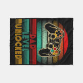 Couverture Polaire Retro Dad Level Unlocked New Dad Controller Father (Devant (Horizontal))