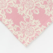 Couverture Polaire Rétro damassé florale (Coin)