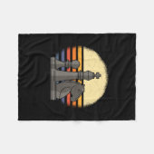 Couverture Polaire Rétro des échecs (Devant (Horizontal))