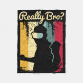 Couverture Polaire Retro Distressed Art Virtual Reality Graphic For A (Devant)