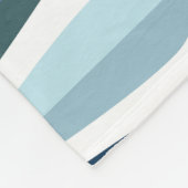 Couverture Polaire Rétro du milieu du siècle, goutte forme motif. (Coin)