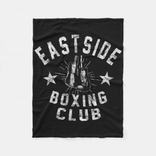 Couverture Polaire Retro East Side Boxe Club - Vintage en détresse