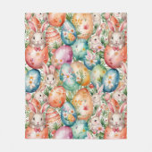 Couverture Polaire Retro Easter seamless pattern. Watercolor (Devant)