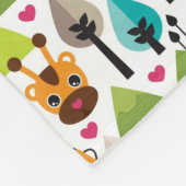 Couverture Polaire rétro faune de lion de safari d'enfants (Coin)