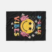 Couverture Polaire Rétro Femmes Bienvenue Retour À L'École Professeur (Devant (Horizontal))