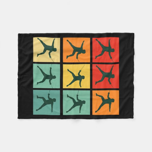 Couverture Polaire Retro Fencing For Christmas Srty Fencer Athlete  (Devant (Horizontal))