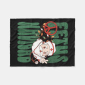 Couverture Polaire Retro Fetus Navidad Santa Claus Christmas Obgyn Nu (Devant (Horizontal))