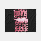 Couverture Polaire Retro First Grade Teacher Lightning Bolt First Day (Devant (Horizontal))