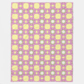 Couverture Polaire Retro floral geometric patterned (Devant)