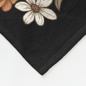 Couverture Polaire Retro Floral Ghost mignon Citrouille Automne Hallo (Coin)