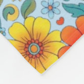 Couverture Polaire Retro Floral Seamless Pattern Fleece Blanket (Coin)