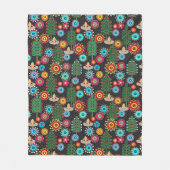 Couverture Polaire Rétro, Flower Patch (Devant)