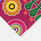 Couverture Polaire Rétro, Flower Patch (Coin)