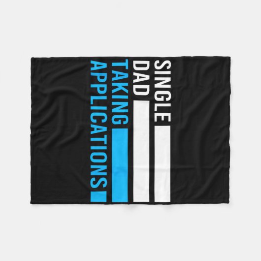 Couverture Polaire Retro Funny père célibataire prenant des applicati (Devant (Horizontal))