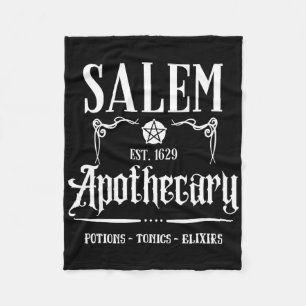 Couverture Polaire Rétro Funny Salem sorcière Machusetts Salle d'Apot