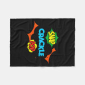 Couverture Polaire Retro Funny Snap Crackle P Quote Relax Meme Game  (Devant (Horizontal))