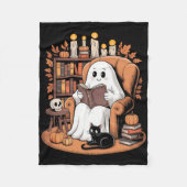 Couverture Polaire Retro Ghost Reading Books (Devant)