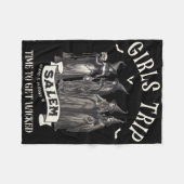 Couverture Polaire Retro Girls Trip Salem 1692 Ils Ont Manqué Une Sor (Devant (Horizontal))