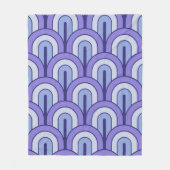 Couverture Polaire Retro Gradated Geometric Fan Pattern (Devant)