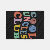 Couverture Polaire Retro Groovy Cool Uncles Club Smile Face Funny New (Devant (Horizontal))