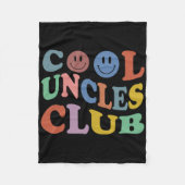 Couverture Polaire Retro Groovy Cool Uncles Club Smile Face Funny New (Devant)
