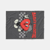 Couverture Polaire Retro Groovy Heart Throb Valentines Day Toddlers B (Devant (Horizontal))