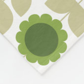 Couverture Polaire Retro Groovy Summer Flowers Stems (Coin)