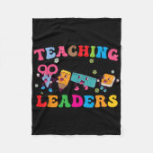 Couverture Polaire Retro Groovy Teaching Future Leaders Back To Schoo (Devant)