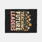 Couverture Polaire Retro Groovy Teaching Future Leaders Tees Flower P (Devant (Horizontal))