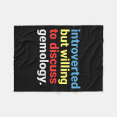 Couverture Polaire Retro Introverted But Gemology Lover Funny  (Devant (Horizontal))