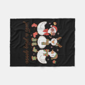 Couverture Polaire Retro Just A Jolly Goose Satan Christmas Holiday C (Devant (Horizontal))