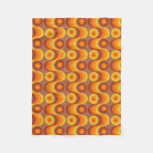 Couverture Polaire Rétro/les années 70 motif chic