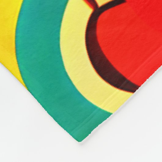 Couverture Polaire Retro les années 70 Super Automne Éléments Motif (Coin)