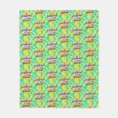 Couverture Polaire Retro lettering dream big text (Devant)