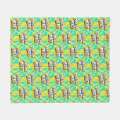 Couverture Polaire Retro lettering dream big text (Devant (Horizontal))