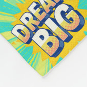 Couverture Polaire Retro lettering dream big text (Coin)