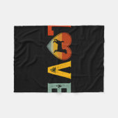 Couverture Polaire Retro Love à thème Jack Russell Terrier Chien Vale (Devant (Horizontal))