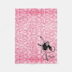 Couverture Polaire Rétro Madame vintage patinage artistique